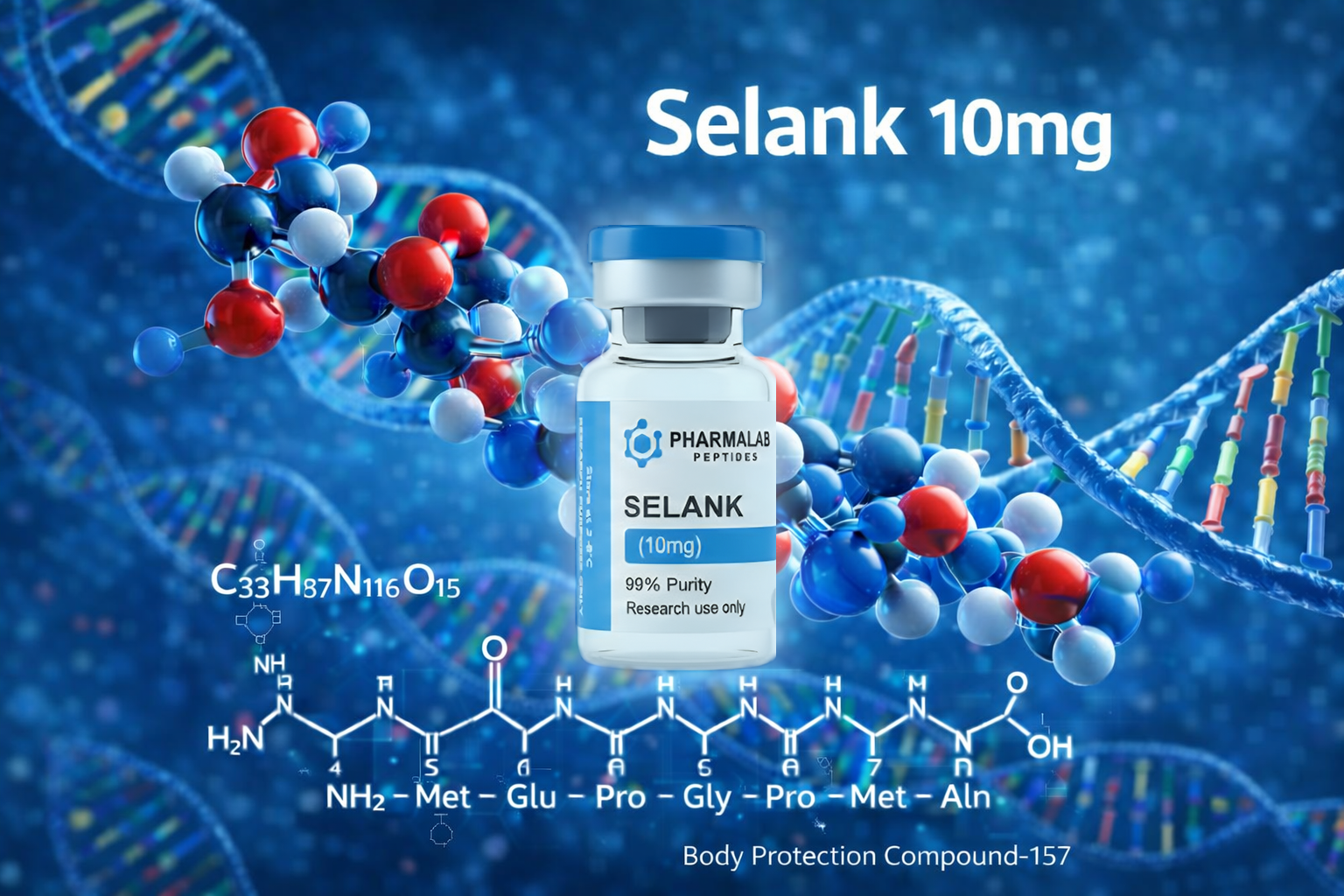 Selank (Research Grade) – 10mg